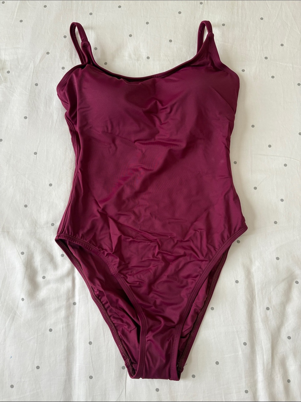 Andie Amalfi One-Piece Swimsuit in Plum NWT